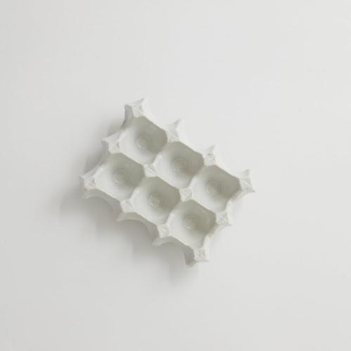 Eggholder - Hvit - 16,2 x 12,2 x 5 cm - www.frokenfraken.se