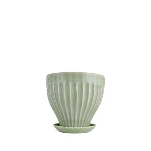 Krukke Anna 17 cm Lysegrønn - Ø17 x H15 cm - www.frokenfraken.se