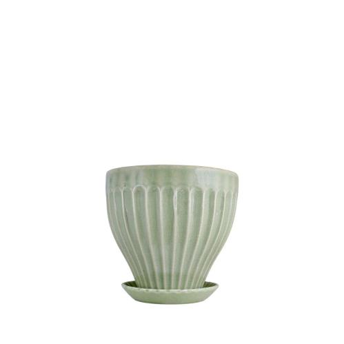 Krukke Anna 17 cm Lysegrønn - Ø17 x H15 cm - www.frokenfraken.se