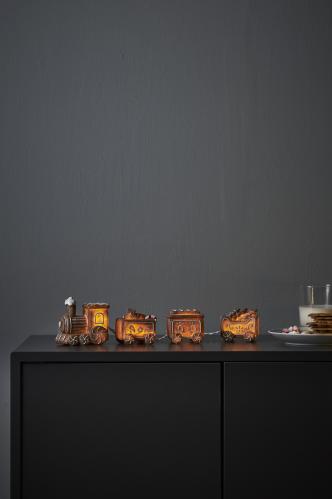 Lyslenke - Jul - Gingerville - 9 cm - www.frokenfraken.se