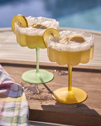 Cocktail/dessertglass - Grønn - Ø10 x 14 cm - www.frokenfraken.se