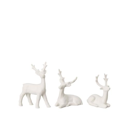 Hjort - Hvit - 7 x 3 x 9 cm - www.frokenfraken.se