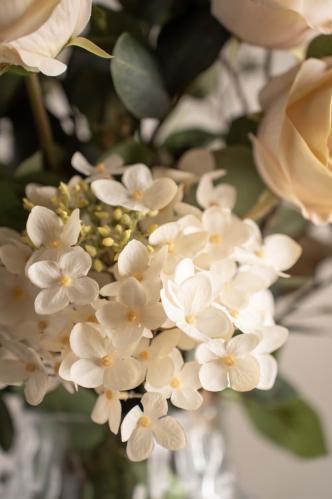 Bukett - Hortensia/Ros/Eucalyptus - www.frokenfraken.se