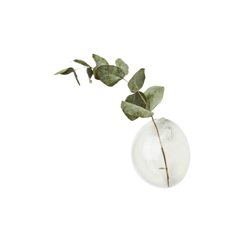 Vase for vegg - Glasskule - Ø9 cm - www.frokenfraken.se