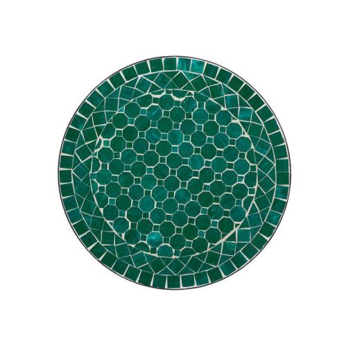 Trädgårdsbord - Grønn Mosaikk - Jern - Ø70 x 72 cm - www.frokenfraken.se