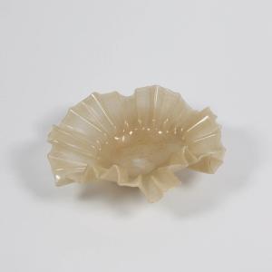 Fat/Skål - Loa - Beige - Glass - Ø32 cm - www.frokenfraken.se