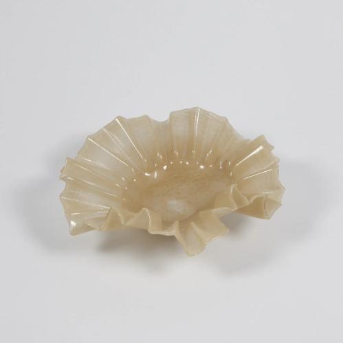 Fat/Skål - Loa - Beige - Glass - Ø32 cm - www.frokenfraken.se