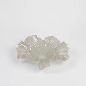 Fat/Skål - Loa - Taupe - Glass - Ø32 cm - www.frokenfraken.se