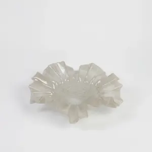 Fat/Skål - Loa - Taupe - Glass - Ø32 cm - www.frokenfraken.se