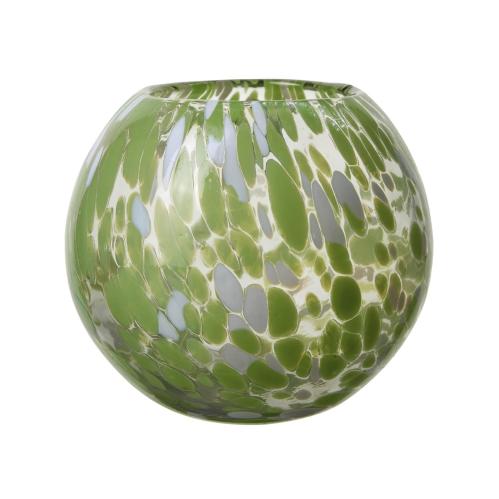Varmelysholder - Dot - Grønn - Ø15 x 13 cm - www.frokenfraken.se