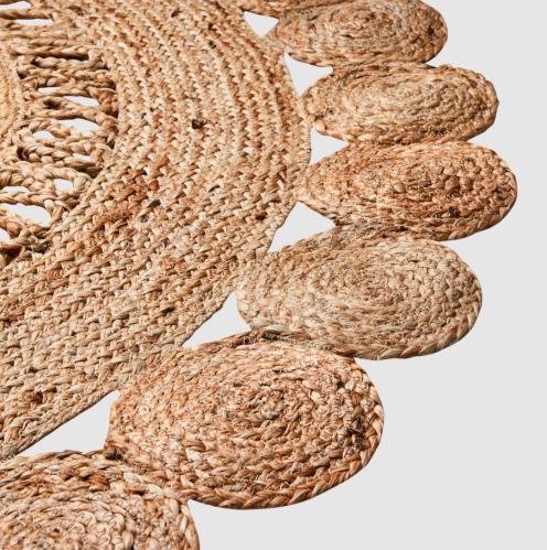 Teppe - Boho - Rundt Jute - Ø150 cm - www.frokenfraken.se