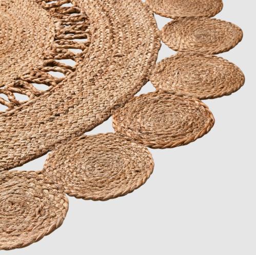 Teppe - Boho - Rund Jute - Ø120 cm - www.frokenfraken.se