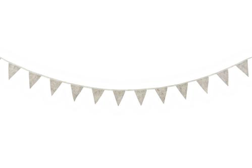 Vimpel - Girlang - Grå Filt - 5 m - www.frokenfraken.se