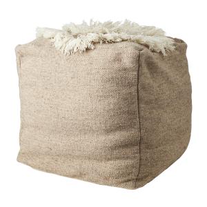 Puff - Beige/Ivory - 45 x 45 x 45 cm - www.frokenfraken.se