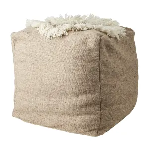 Puff - Beige/Ivory - 45 x 45 x 45 cm - www.frokenfraken.se