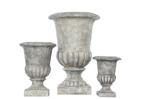 Krukke - Grå Pokal - 30cm - www.frokenfraken.se