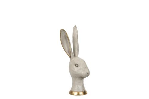 Hare - Vit/Gull - XL - 12 x 27 cm - www.frokenfraken.se
