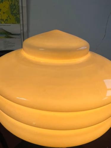 Bordslampe - Valter - Nikkel/Opal Hvit - Ø20 x 56 cm - www.frokenfraken.se