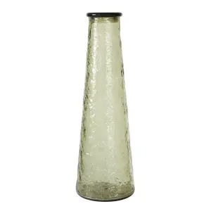 Karaff/Flaske - Plast - Riflet - Grønn - 30 cm - www.frokenfraken.se