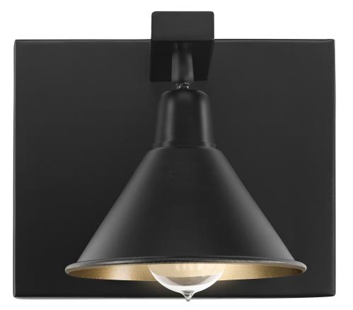 ANZIO Vegglampe enkel matt svart - www.frokenfraken.se
