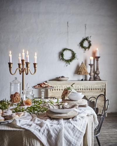 Lysestake - Lysestake - Messing - 56 cm - www.frokenfraken.se