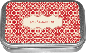 Pastiller - "Jeg elsker deg" - Appelsin - www.frokenfraken.se