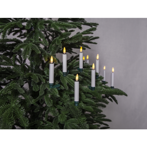 Juletrebelysning - LED - Trådløs - 12 cm - 10 stk - www.frokenfraken.se