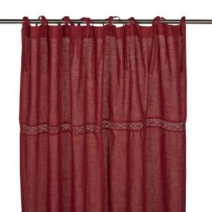 Gardiner - Blonder - Knytebånd - Rød - 2 X 115 X 240cm - www.frokenfraken.se
