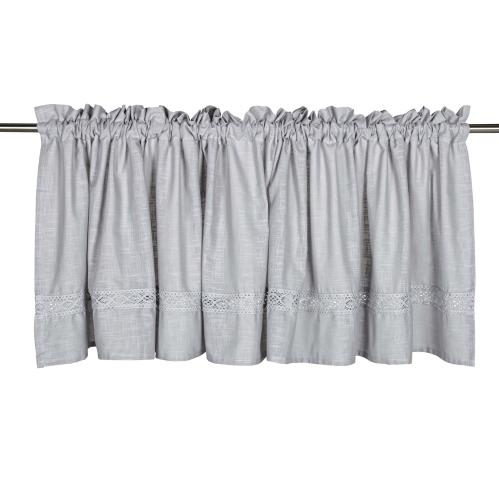 Gardinskappe - Blonder - Grå - 50 X 250 cm - www.frokenfraken.se