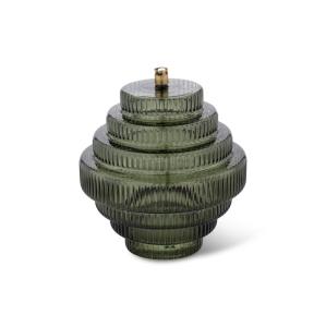 Oljelampe - Twin - Glass Grønn - Ø20 x 23 cm - www.frokenfraken.se