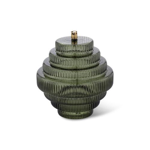 Oljelampe - Twin - Glass Grønn - Ø20 x 23 cm - www.frokenfraken.se