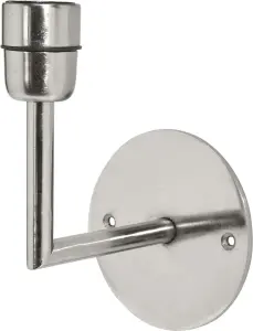 Base Vägglampa - Matt krom 13cm - www.frokenfraken.se