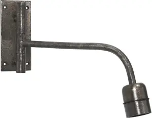 Base vegglampe - Beaten silver 34cm - www.frokenfraken.se