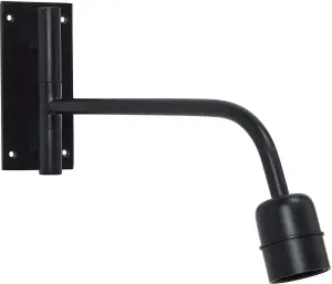 Base vegglampe - Matt svart 34cm - www.frokenfraken.se