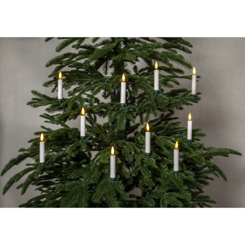 Juletrebelysning - LED - Trådløs - 12 cm - 10 stk - www.frokenfraken.se
