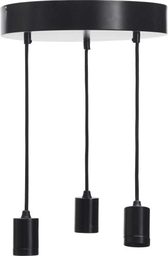 Skyn 3 taklampe - Rund, svart 30cm - www.frokenfraken.se
