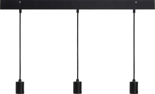 Line 3 taklampe - Rektang, svart 80cm - www.frokenfraken.se