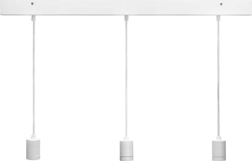 Line 3 taklampe - Rektangulær, hvit 80cm - www.frokenfraken.se