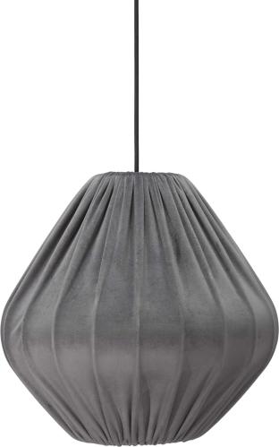 Malou Takskjerm - Sammet Grå 40cm - www.frokenfraken.se