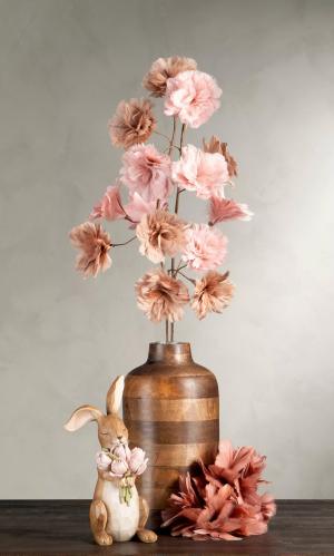 Kvist - Fjærblomst - Gammelrosa - 100 cm - www.frokenfraken.se