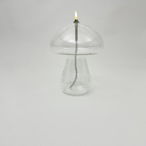 Oljelampe XL – Glass – Soppformet – Glass – Ø14 x 18 cm - www.frokenfraken.se