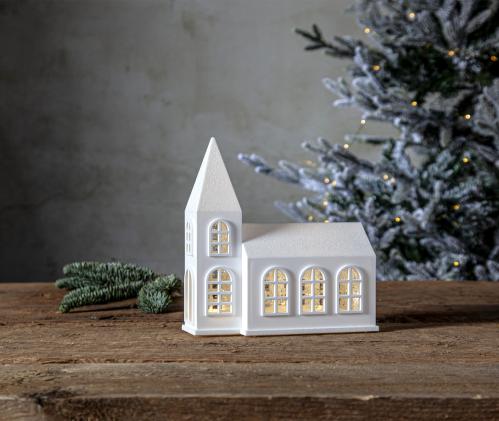 Innendørs dekorasjon Kirke - 20,5 cm - www.frokenfraken.se