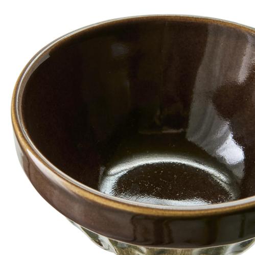 Skål M - Costa Grønn/Brun - Ø12 x 6 cm - www.frokenfraken.se