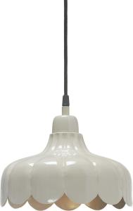 Wells tak/fönsterlampe - Beige/gull 24cm - www.frokenfraken.se