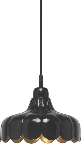 Wells tak/vinduslampe - Svart/gull 24cm - www.frokenfraken.se