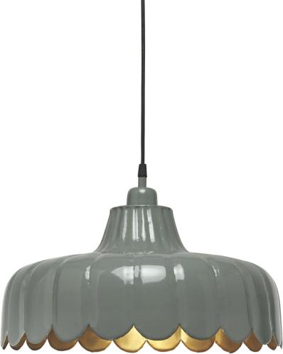 Wells taklampe - Grønn/gull 43cm - www.frokenfraken.se