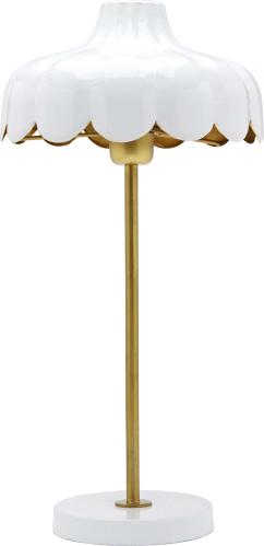 Wells bordlampe - Hvit/gull 50cm - www.frokenfraken.se