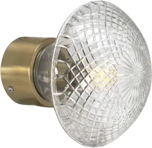 Juliette vegglampe - Klar/messing diam 16 - www.frokenfraken.se