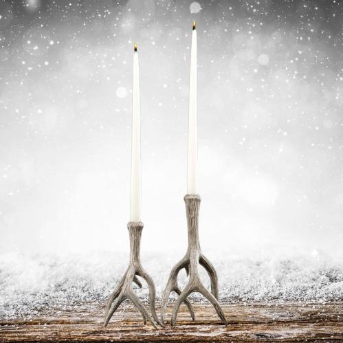 Lysestake - Renhorn - Natur - 29 cm - 1stk - www.frokenfraken.se