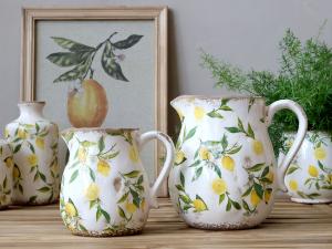 Krukke - Vase - Kanne - Sitron - Ø13 x H16 cm - www.frokenfraken.se